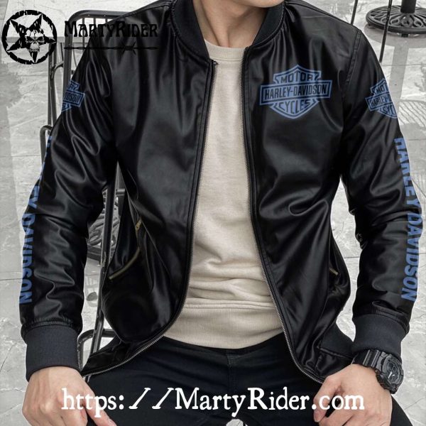 Midnight Black Harley Davidson Bomber Jackets bomber harley