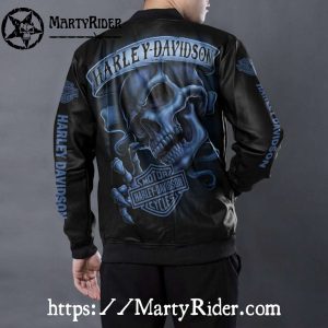 Midnight Black Harley Davidson Bomber Jackets bomber harley 3