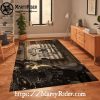 Burnt Orange Fade Logo Harley Davidson Rugs