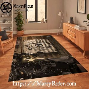 Military Star Bike Garage Harley Davidson Rugs