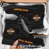 Orange Skull Harley Davidson Shoes Mens Harley Riding Boots