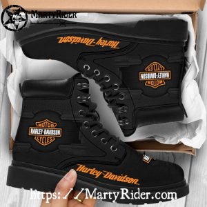 Minimalist Black Harley Davidson Shoes Timberland Boots