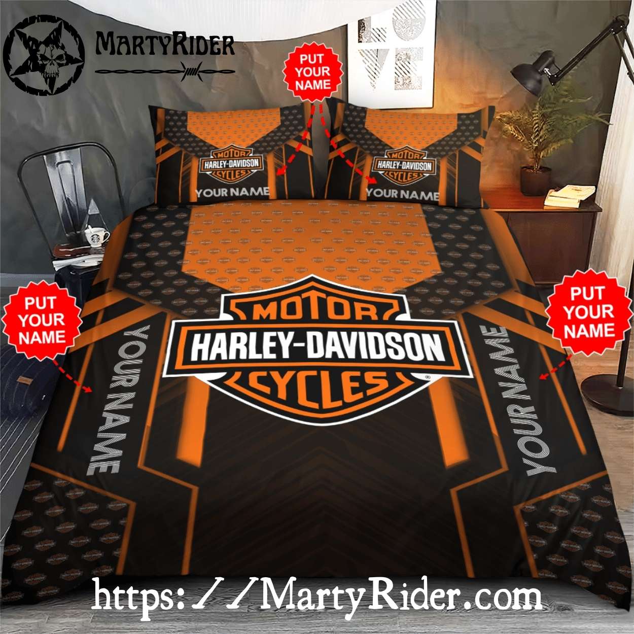 Modern Custom Harley Davidson Bedding Sets Name Edition Modern Custom Harley Davidson Bedding Sets Name Edition