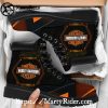 Skull Print Mens Harley Riding Boots Harley Davidson Shoes