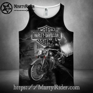 Night Ride Skull Couple Tank Top Harley Davidson