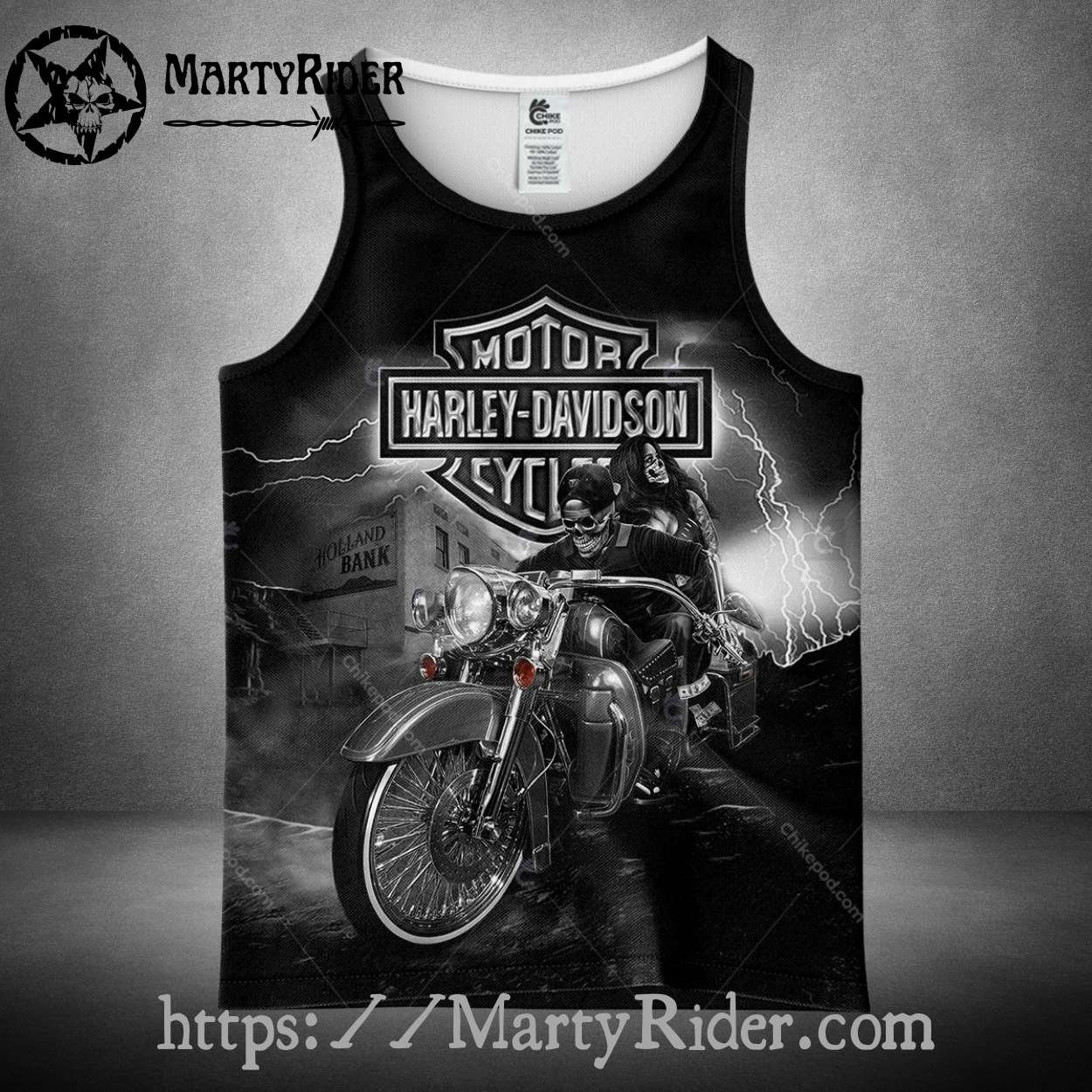 Night Ride Skull Couple Tank Top Harley Davidson Night Ride Skull Couple Tank Top Harley Davidson