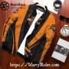 Classic Curve bomber harley orange black harley davidson style