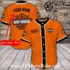 Neon Stripe Harley Davidson Baseball Jersey Shirt Bold Look