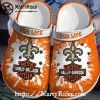 Classic Black Harley Davidson Crocs with Bold Stripe Style