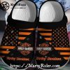 Honeycomb Stripe Harley Davidson Crocs Add Name Option