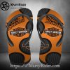 Spark Fade Harley Davidson Flip Flops Orange Leopard