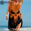 Marble Black Harley Davidson Dresses Summer Beach
