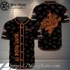 Orange and White Harley Davidson Baseball Jersey Shirt Custom