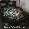 Fiery Skull Duo Harley Davidson Bedding Set