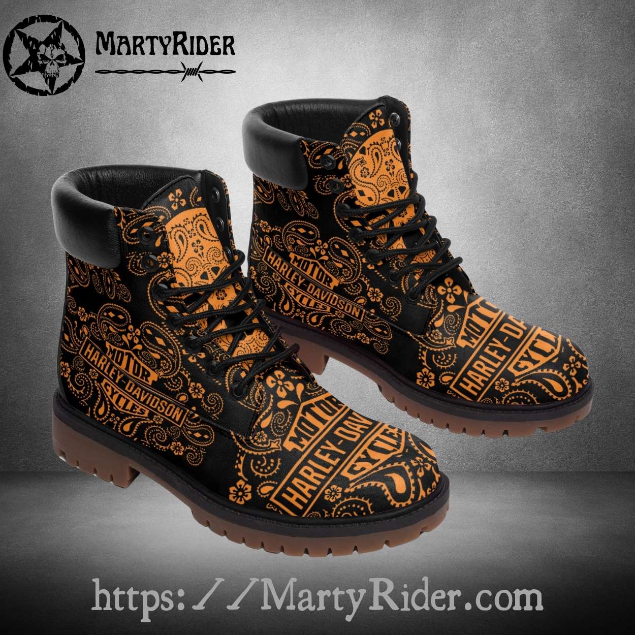 Paisley Print Harley Davidson Mens Timberland Boots Paisley Print Harley Davidson Mens Timberland Boots