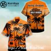Patriotic Eagle Flag Harley Davidson Aloha Shirt Orange