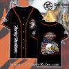 Orange and White Harley Davidson Baseball Jersey Shirt Custom