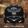 Ripped Skull Wings Harley Davidson Caps – Custom Name