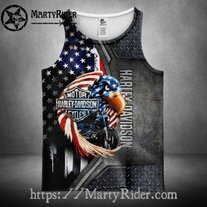 Patriotic Eagle Ride Tank Top Harley Davidson USA