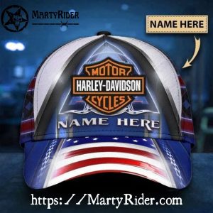 Patriotic Flag Harley Davidson Caps – Custom USA Style