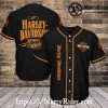 Reflective Stripe Custom Harley-Davidson Jersey with Blue Trim