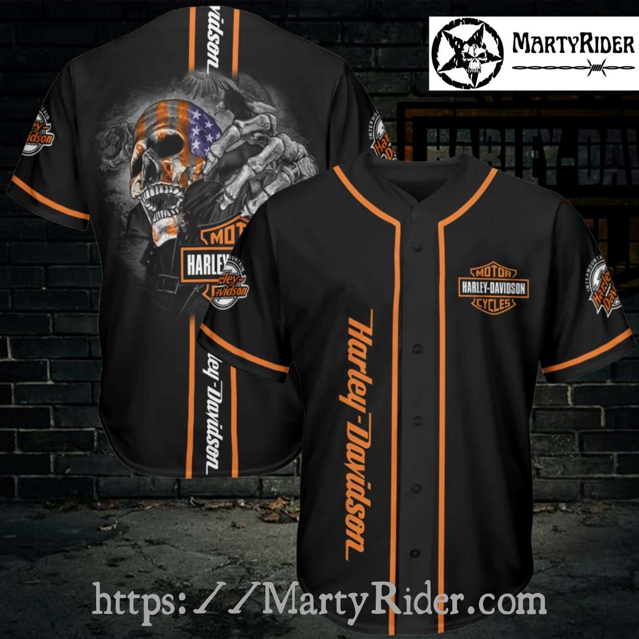 Patriotic Skull Rip Harley Davidson Baseball Jersey Shirt Patriotic Skull Rip Harley Davidson Baseball Jersey Shirt