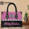 Orange Checkerboard V Logo Harley Davidson Leather Bags