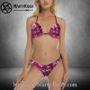 Pink Leopard Chain Bikini Harley Davidson Wild Set