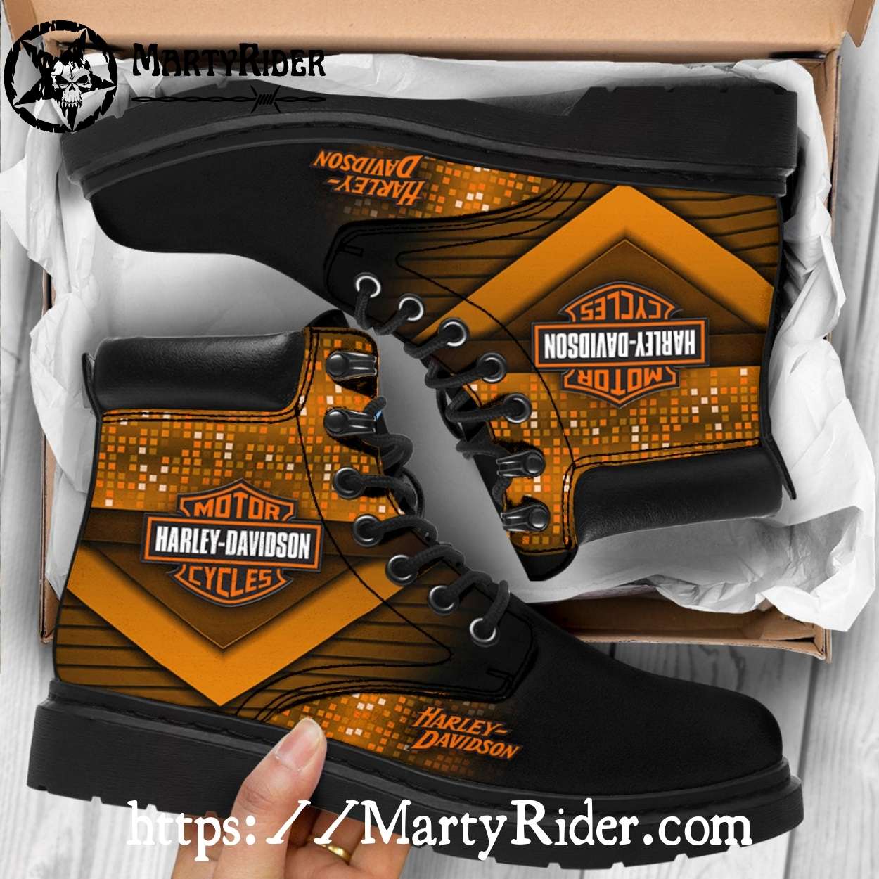 Pixel Fade Harley Davidson Shoes Timberland Boots Style Pixel Fade Harley Davidson Shoes Timberland Boots Style