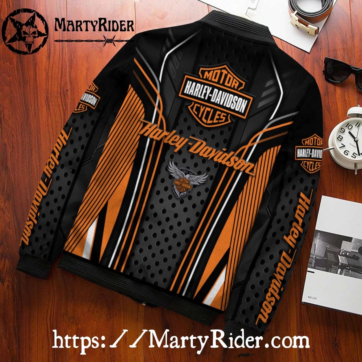 Polka Dot Racing Lines Harley Davidson Bomber Harley Jacket Polka Dot Racing Lines Harley Davidson Bomber Harley Jacket