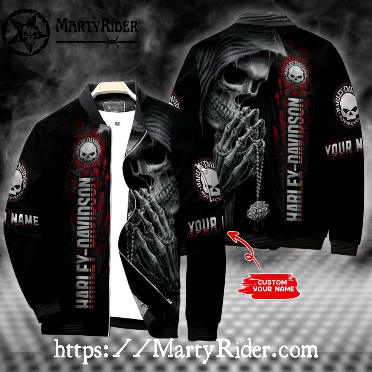 Praying Skull Harley Davidson Bomber Jackets bomber harley style Praying Skull Harley Davidson Bomber Jackets bomber harley style
