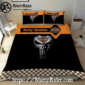 Punisher Skull Harley Davidson Bedding Sets Save the World