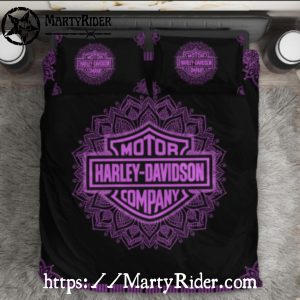 Purple Mandala Harley Davidson Company Bedding Sets Bold Look