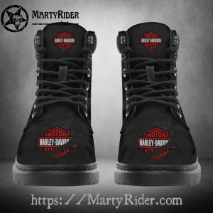 Red Logo Harley Davidson Shoes Mens Harley Riding Boots
