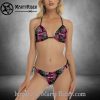 Psychedelic Splash Harley Davidson Bikini for the Bold