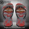 Ripped Metal Harley Davidson Crocs with 3D Logo Style