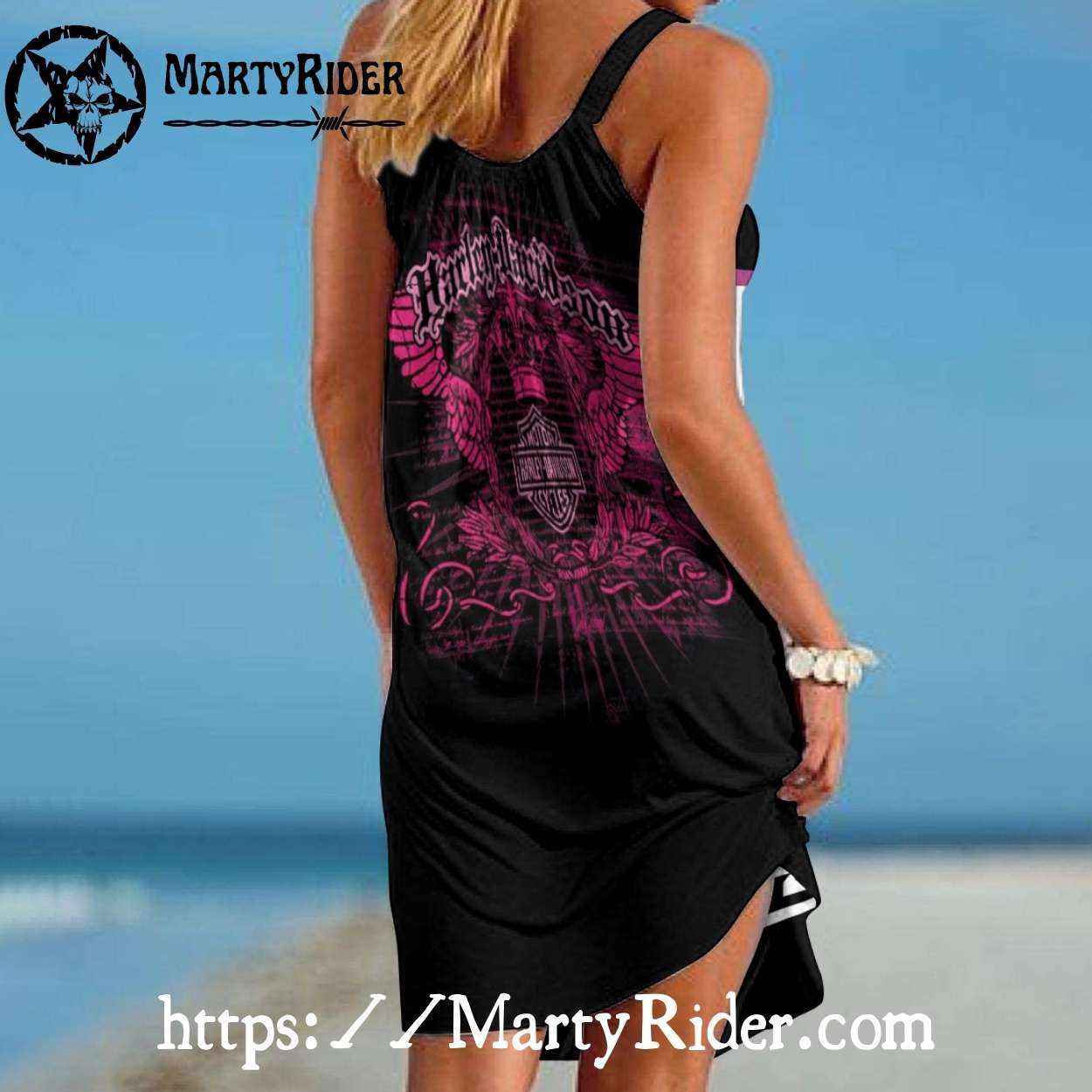 Retro 1903 Harley Davidson Beach Dress Vintage Vibe Retro 1903 Harley Davidson Beach Dress Vintage Vibe