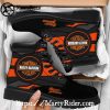 Red Flame Graphic Harley Davidson Timberland Boots