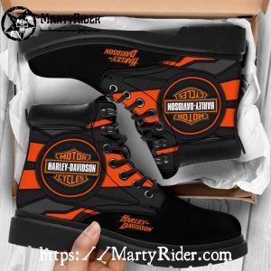 Retro Circle Harley Davidson Shoes Mens Harley Riding Boots