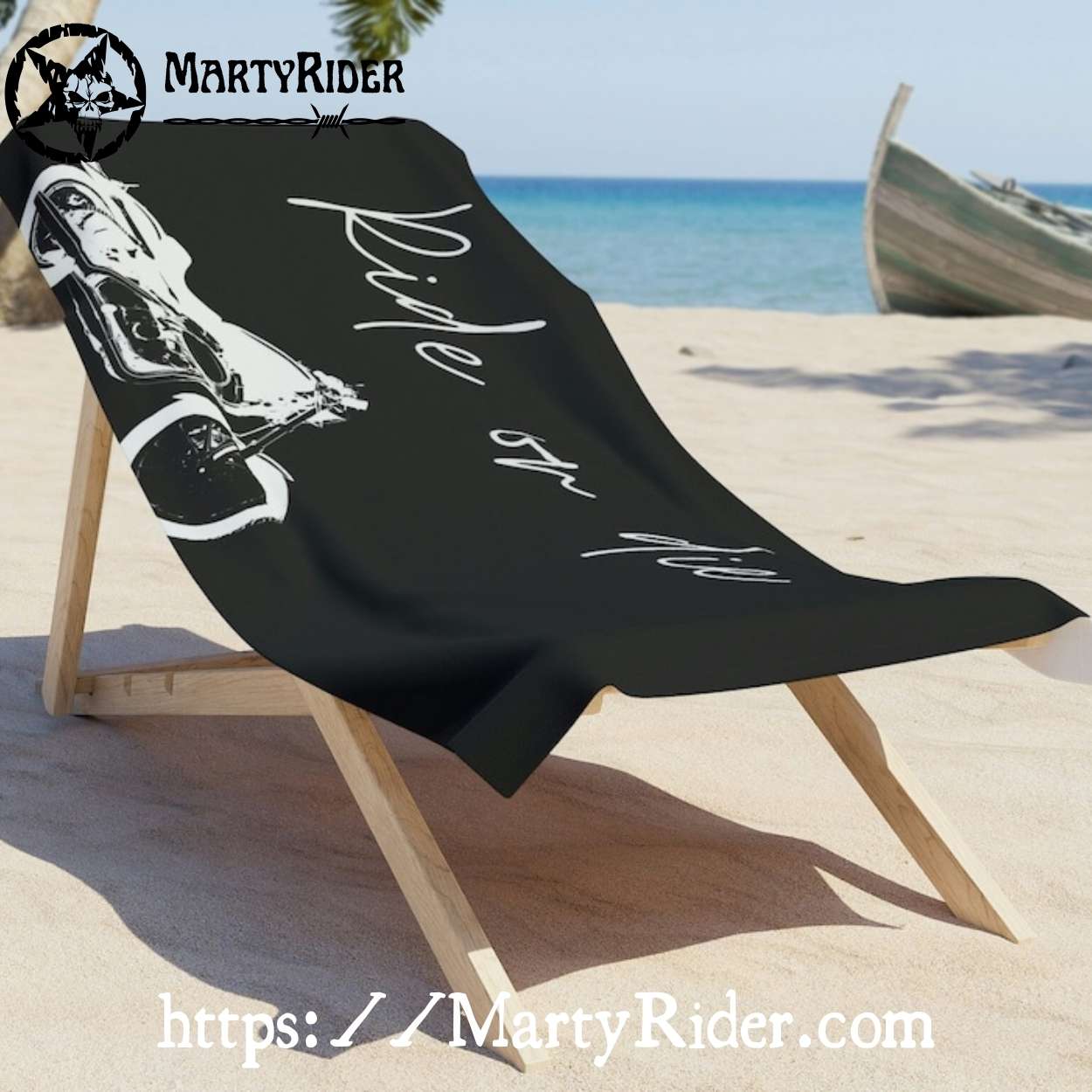 Ride or Die Script Harley Davidson Beach Towels Ride or Die Script Harley Davidson Beach Towels
