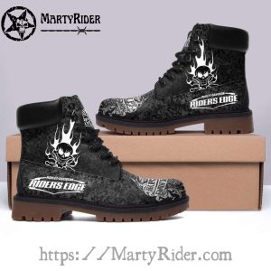 Riders Edge Skull Flame Harley Davidson Timberland Boots