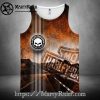 Silver Skull Armor Design Harley Tank Top Style