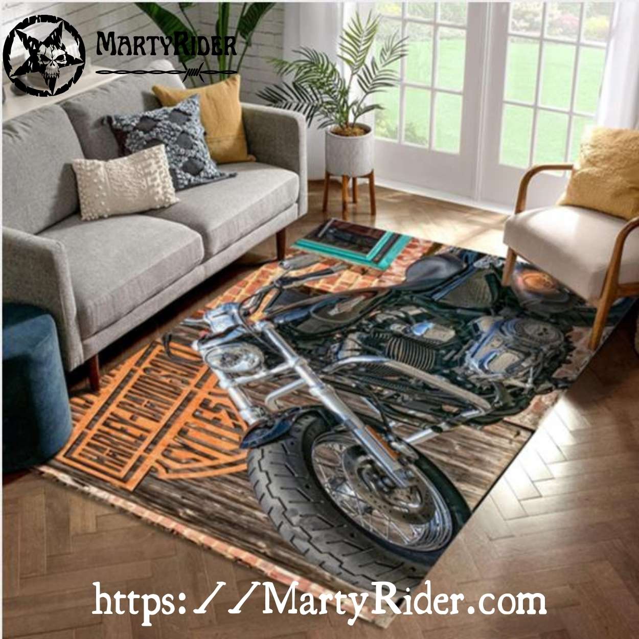 Rustic Floor Chrome Bike Harley Davidson Rugs Rustic Floor Chrome Bike Harley Davidson Rugs