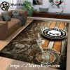 Pig Trail Biker Scene Harley Davidson Rugs
