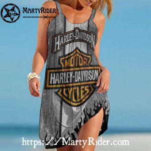 Rustic Wood Harley Davidson Dresses Vintage Cool Beach