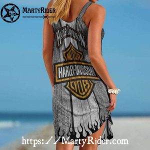 Rustic Wood Harley Davidson Dresses Vintage Cool Beach