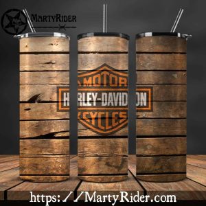 Rustic Wood Plank Harley Davidson Tumblers 20oz