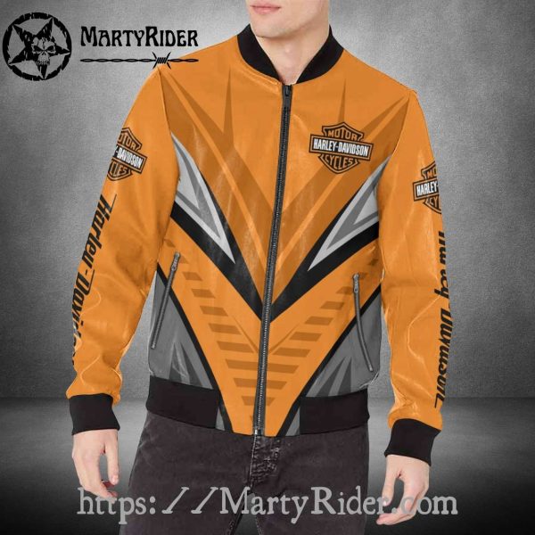 Sharp Orange Harley Davidson Bomber Jackets bomber harley vibe