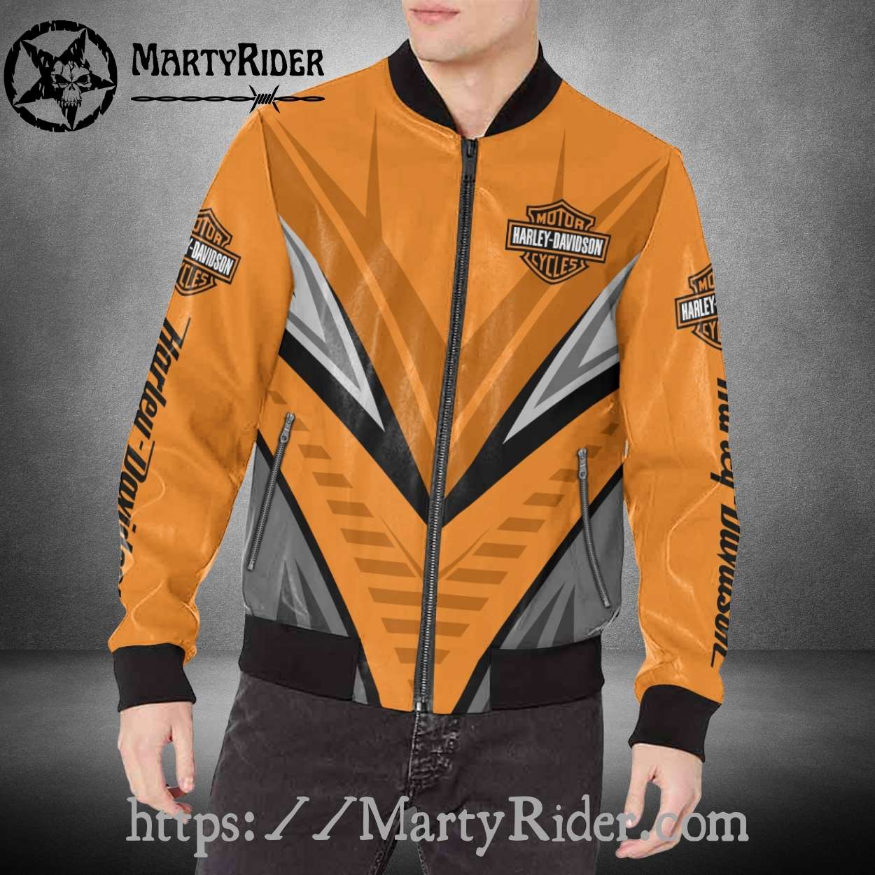 Sharp Orange Harley Davidson Bomber Jackets bomber harley vibe Sharp Orange Harley Davidson Bomber Jackets bomber harley vibe