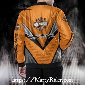 Sharp Orange Harley Davidson Bomber Jackets bomber harley vibe 4